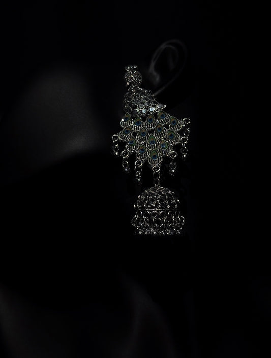 Peacock jhumkas